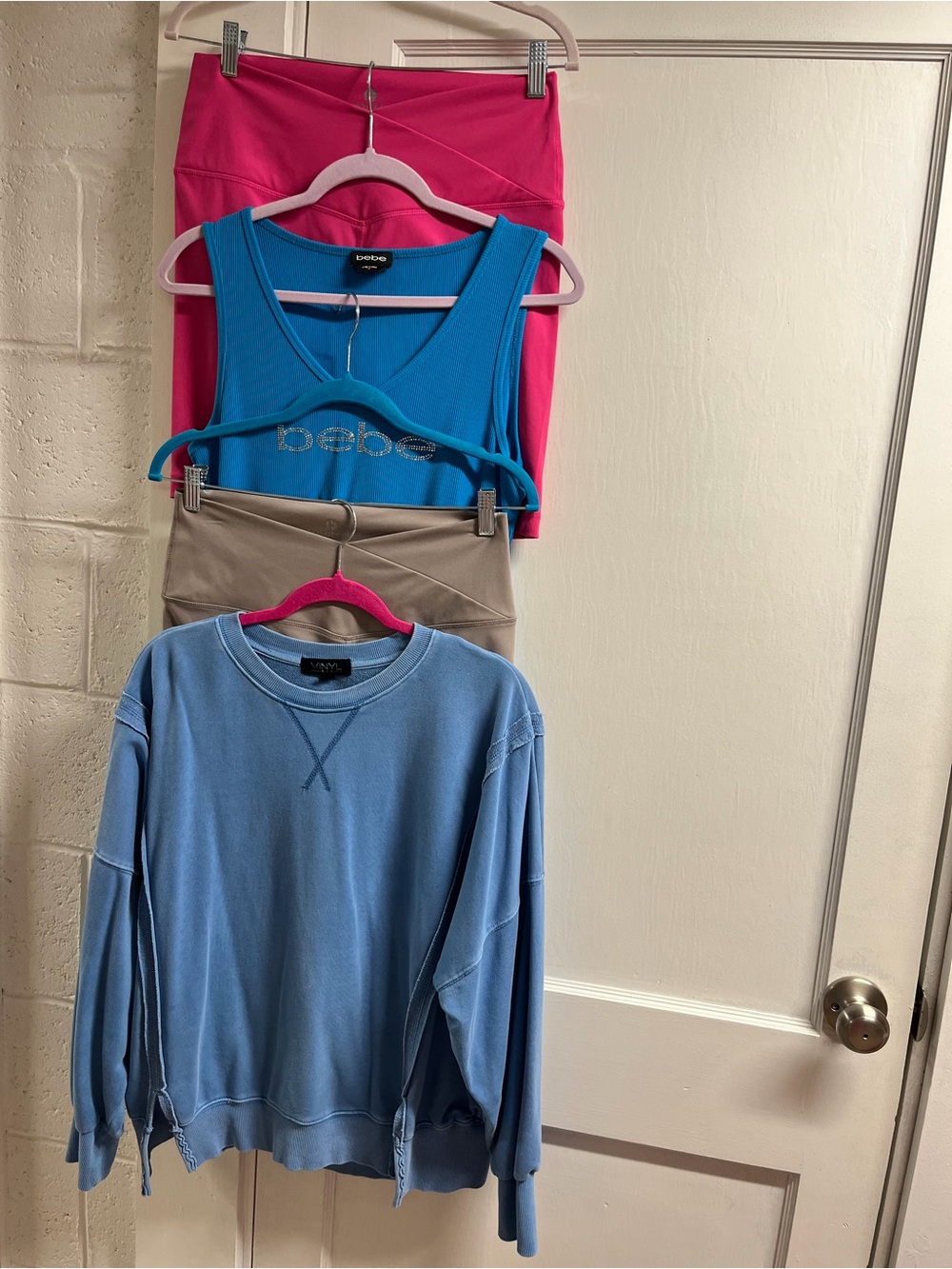 Lot of 4 tops/shorts! 90 Degree, Bebe & Vinyl